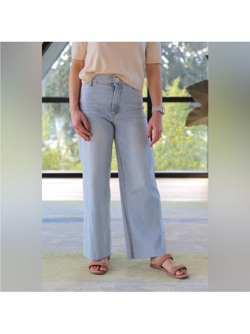 OAT Wide Leg Jeans. Size 8/29.